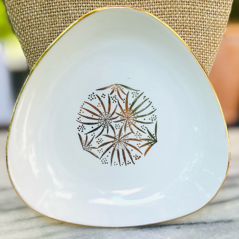 Gorgeous Vintage MCM Jewelry Trinket Dish by Westminster Fine China, Australia